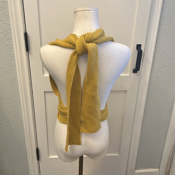 NWT Free people tie up sweater top - Picture 2 of 8